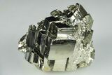 Shiny, Cubic Pyrite Crystal Cluster - Peru #195725-1